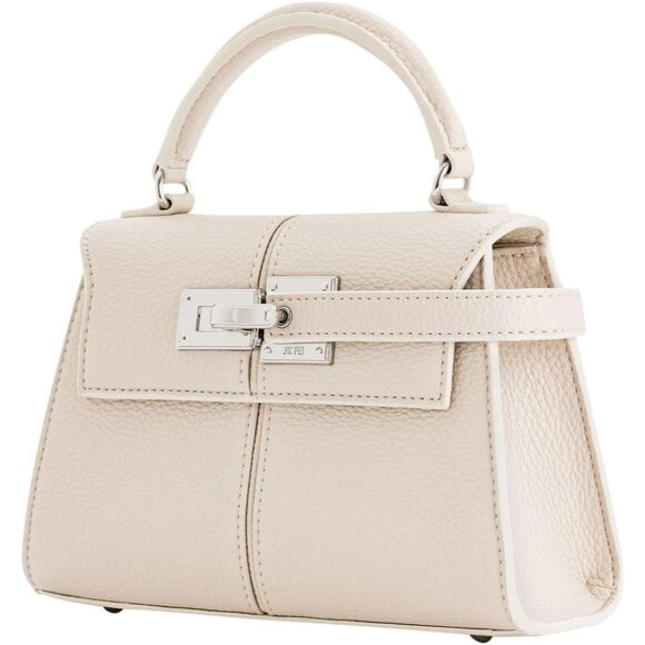 🆕Jw Pei Women White Vegan Leather Imported Elegant Sustainable Top Handle Bag - Picture 6 of 8